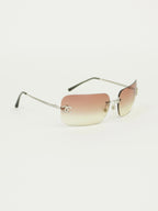 CHANEL RIMLESS RHINESTONE SUNGLASSES
