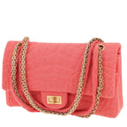 Chanel 2.55 handbag in pink jersey