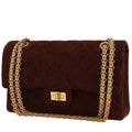 Chanel 2.55 shoulder bag in brown Veau velours
