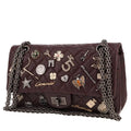 Chanel 2.55 shoulder bag in burgundy quilted leather