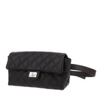 Chanel belt bag Noir quilted grained leather belt bag