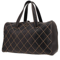 Chanel Boston handbag in black leather