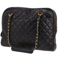 Chanel Camera handbag in Bleu Marine quilted leather