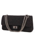 Chanel 2.55 Baguette small model handbag in grey jersey