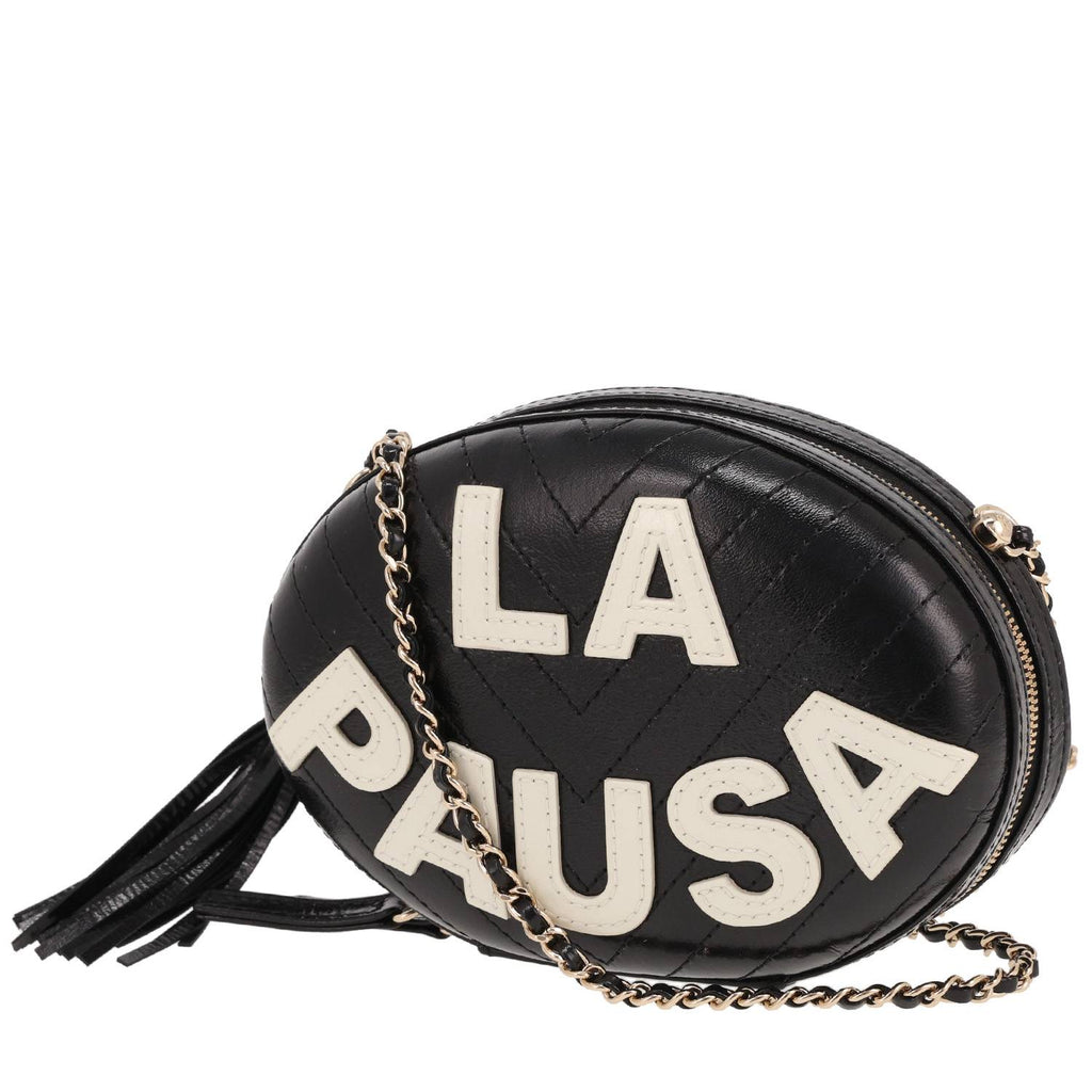 Chanel Editions Limitées clutch in black and white leather