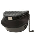 Chanel Editions Limitées clutch in black patent quilted leather and black leather
