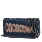 Chanel Editions Limitées handbag in blue paillette