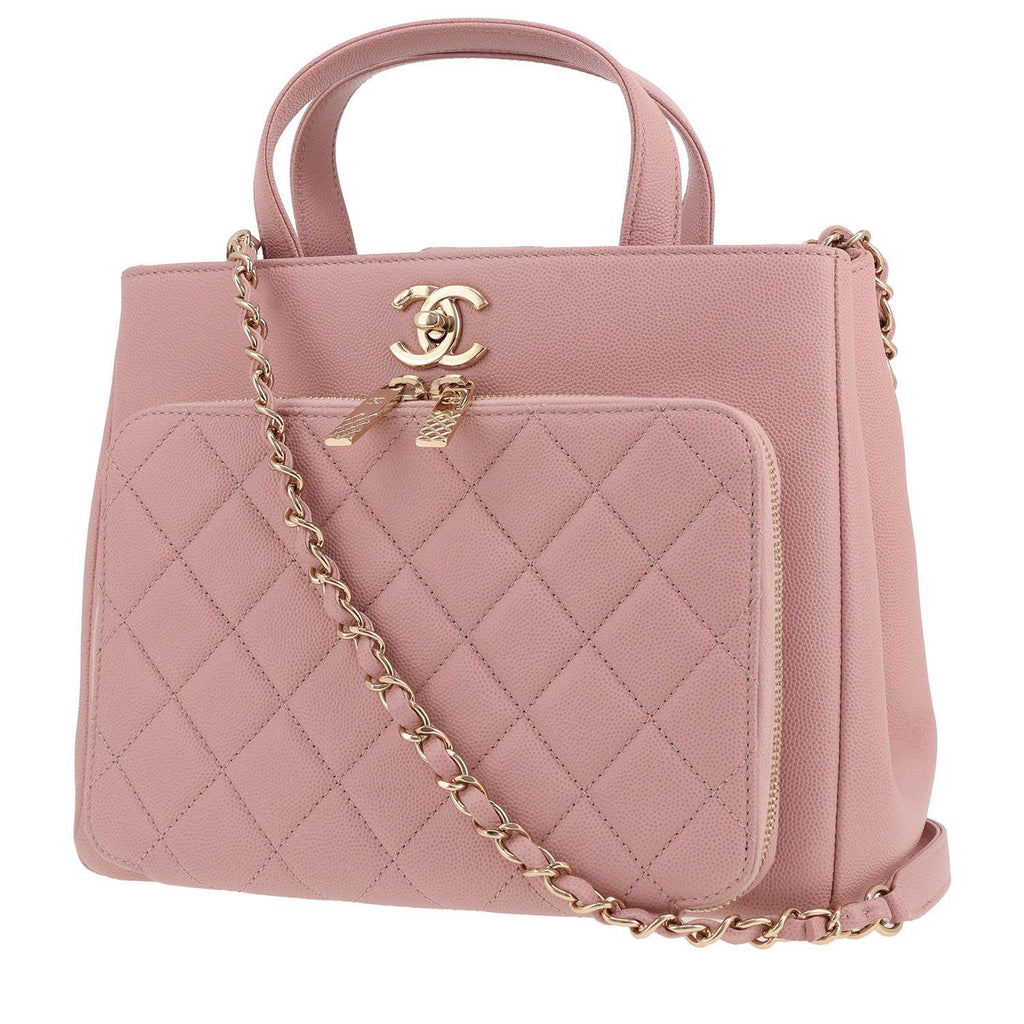 Chanel Executive handbag in pink grained leather