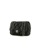 Chanel handbag in black quilted leather