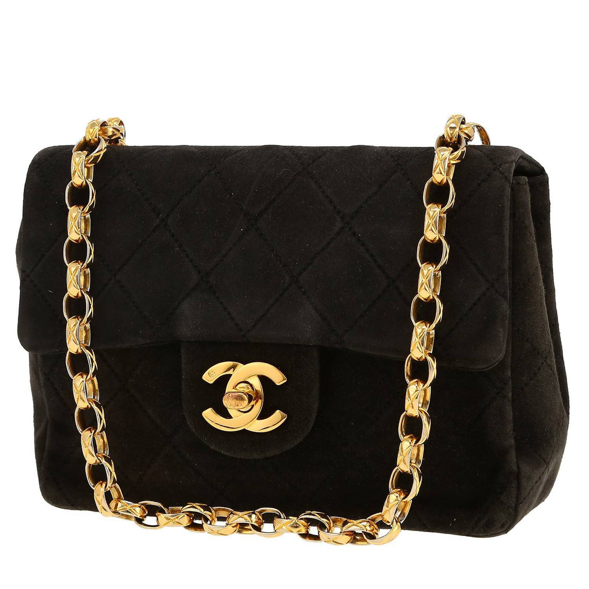 Chanel Mini Timeless shoulder bag in black doblis calfskin