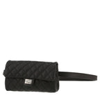 Chanel Pochette ceinture clutch-belt in black grained leather