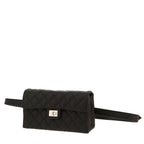 Chanel Pochette ceinture clutch-belt in black grained leather