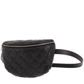 Chanel Pochette ceinture clutch-belt in black quilted leather