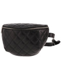 Chanel Pochette ceinture clutch-belt in black quilted leather