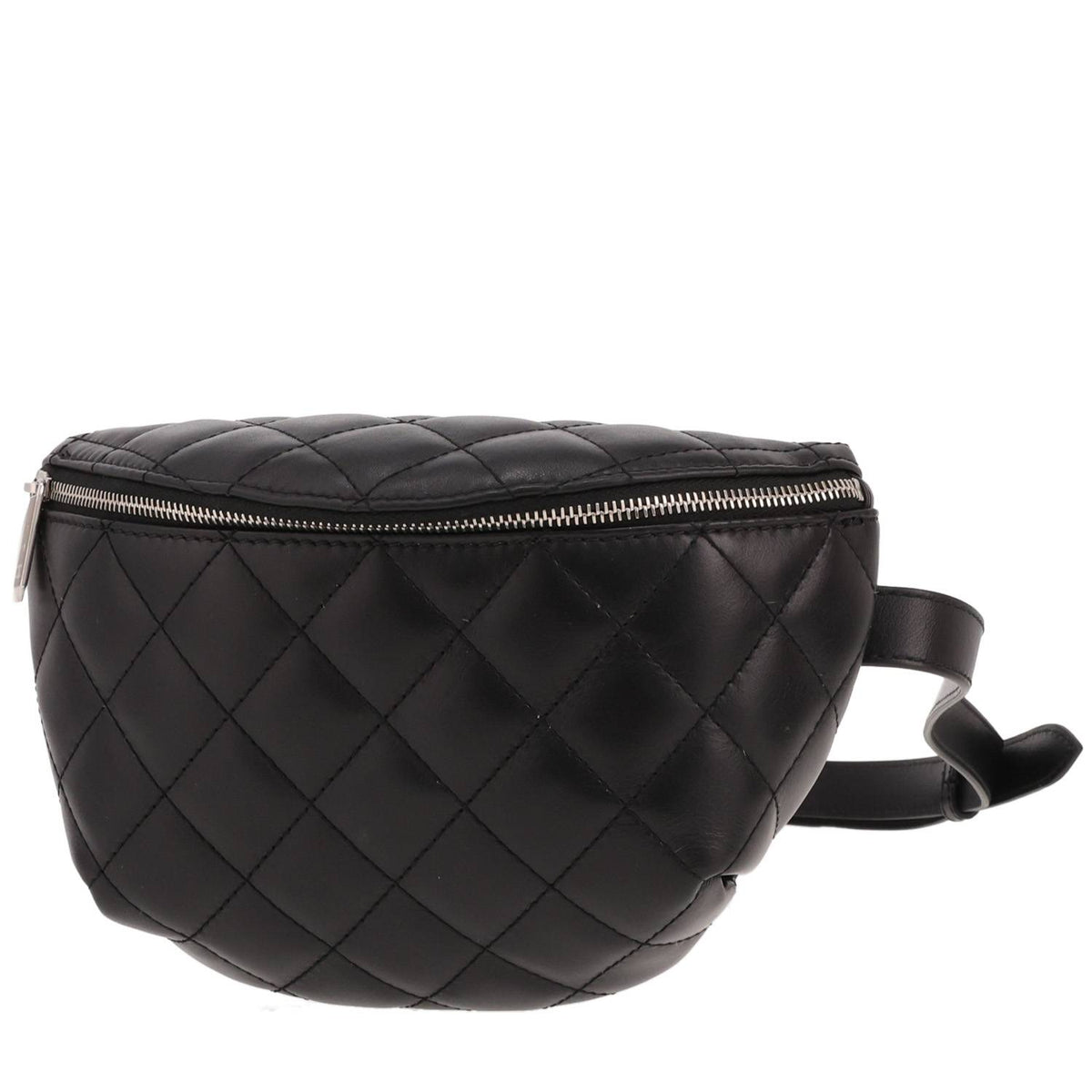 Chanel Pochette ceinture clutch-belt in black quilted leather