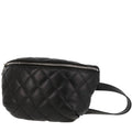 Chanel Pochette ceinture clutch-belt in black quilted leather