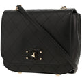 Chanel shoulder bag in black leather