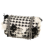 Chanel Timeless Classic handbag in black and white tweed