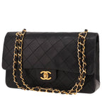 Chanel Timeless Classic handbag in black quilted leather