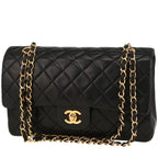 Chanel Timeless Classic handbag in black quilted leather