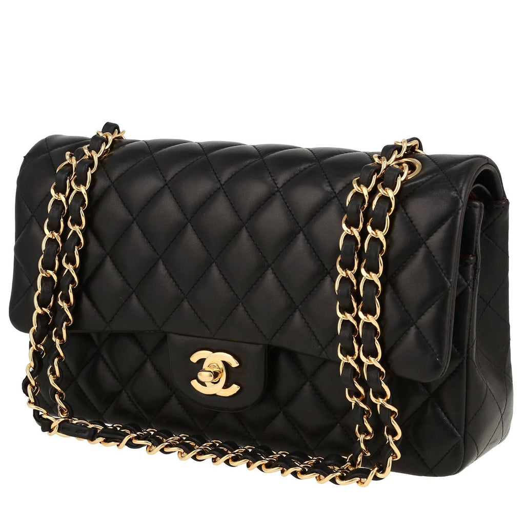 Chanel Timeless Classic handbag in black quilted leather
