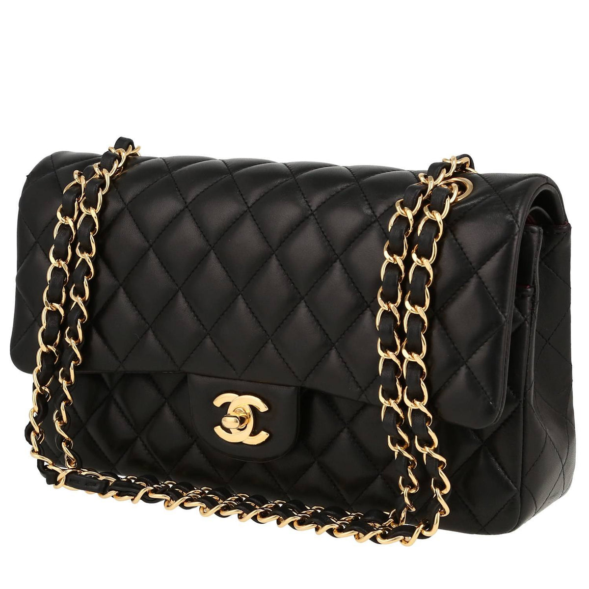 Chanel Timeless Classic handbag in black quilted leather