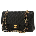 Chanel Timeless Classic handbag in black quilted leather