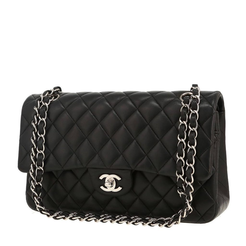 Chanel Timeless Classic handbag in black quilted leather