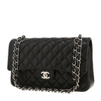 Chanel Timeless Classic handbag in black quilted leather