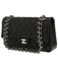 Chanel Timeless Classic handbag in black quilted leather