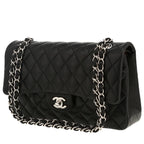 Chanel Timeless Classic handbag in black quilted leather