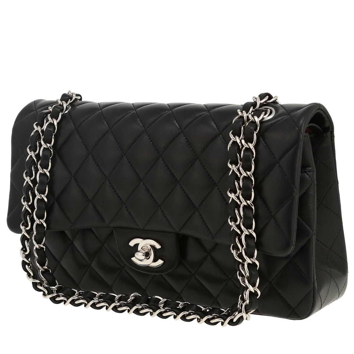 Chanel Timeless Classic handbag in black quilted leather