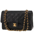Chanel Timeless Classic handbag in black quilted leather