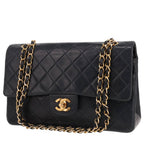 Chanel Timeless Classic handbag in navy blue quilted leather