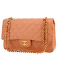 Chanel Timeless Classic handbag in pink quilted leather