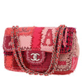 Chanel Timeless Classic handbag - Patchwork limited edition in pink and red tweed and pink leather