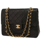 Chanel Timeless handbag in black quilted leather
