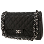Chanel Timeless Jumbo handbag in black quilted leather