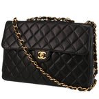 Chanel Timeless Jumbo handbag in black quilted leather