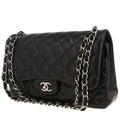 Chanel Timeless Jumbo shoulder bag in black quilted leather