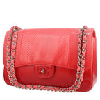 Chanel Timeless Jumbo shoulder bag in pink shading python