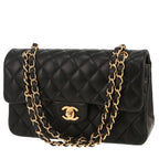 Chanel Timeless Petit handbag in black quilted leather