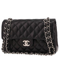 Chanel Timeless Petit handbag in black quilted leather