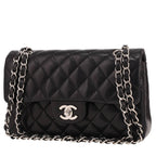 Chanel Timeless Petit handbag in black quilted leather