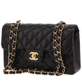 Chanel Timeless Petit handbag in black quilted leather