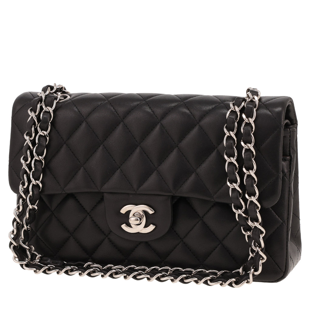 Chanel Timeless Petit shoulder bag in black quilted leather