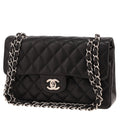 Chanel Timeless Petit shoulder bag in black quilted leather