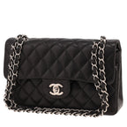 Chanel Timeless Petit shoulder bag in black quilted leather