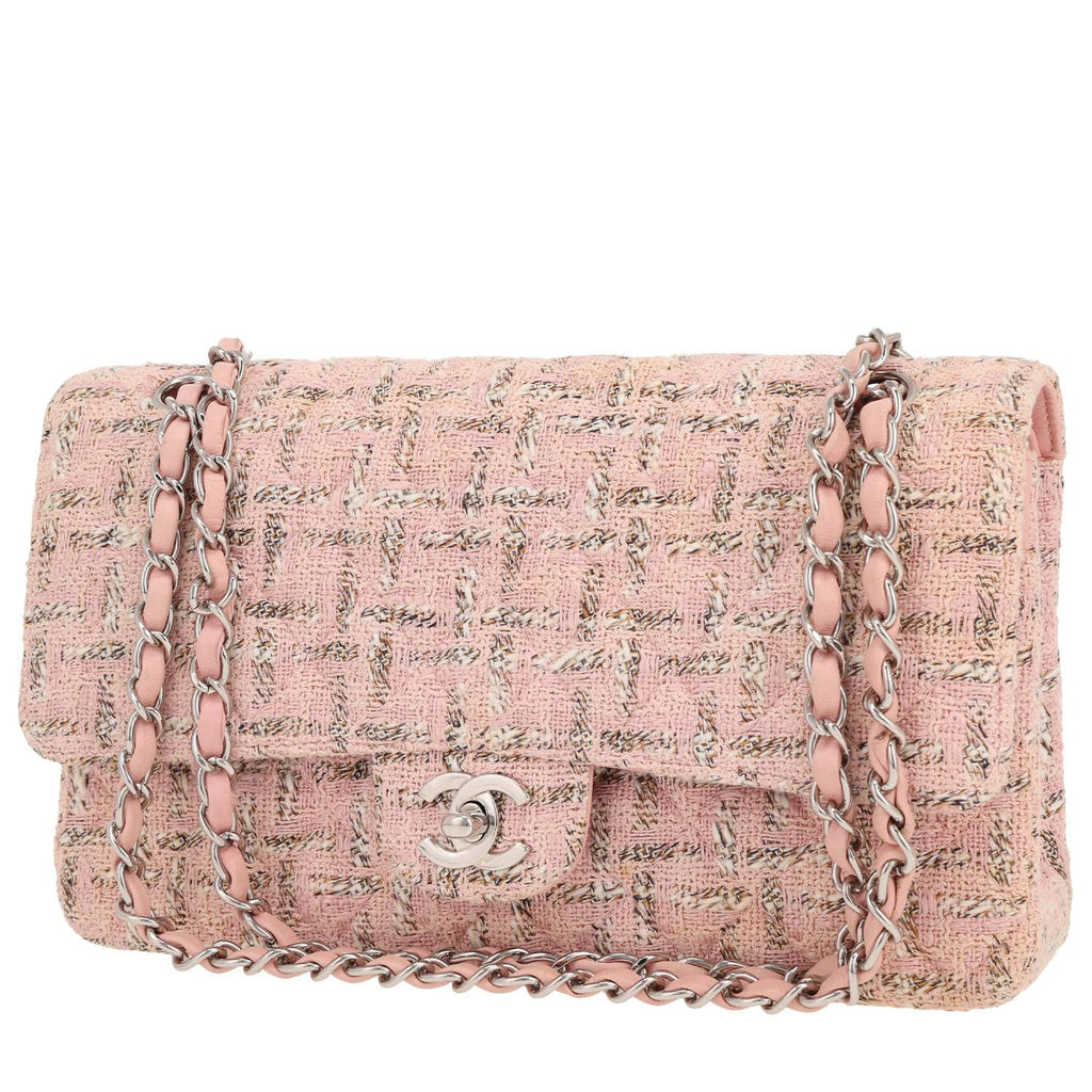 Chanel Timeless shoulder bag in pink tweed