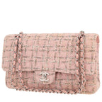 Chanel Timeless shoulder bag in pink tweed